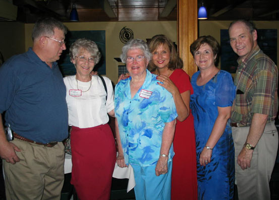 Bob Delaney, Kitty Smith, Mrs Burden, Barb & Ann French, Bob Fanning