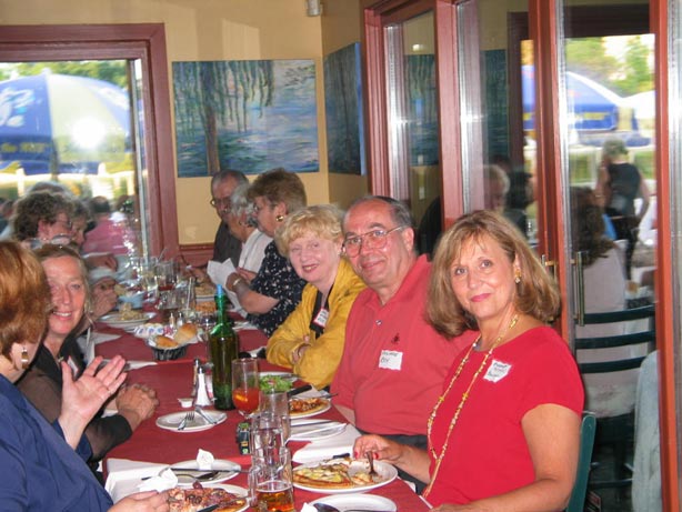 From the left: Marla Bryant, MaryLynn Ross, Barb French, Phil & Mary Roy Bonnie Derraugh Ruth Bates Jim Brunet